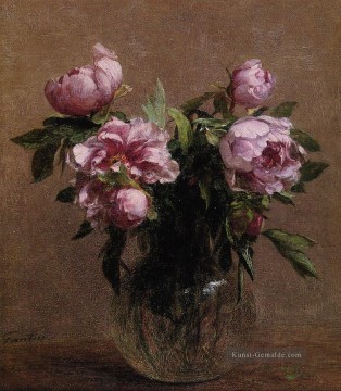  rose - Vase von Pfingstrosen Henri Fantin Latour